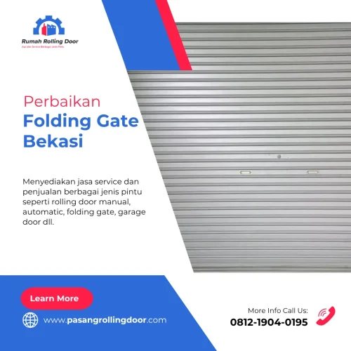 perbaikan folding gate bekasi